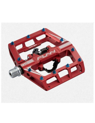 Funn pedały mamba jednostronne czerwone