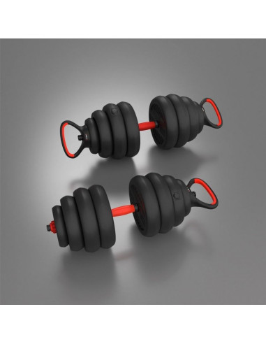 Zestaw ciężarów 6w1 hms sgn140 (sztanga, sztangielki i kettlebell) 40kg