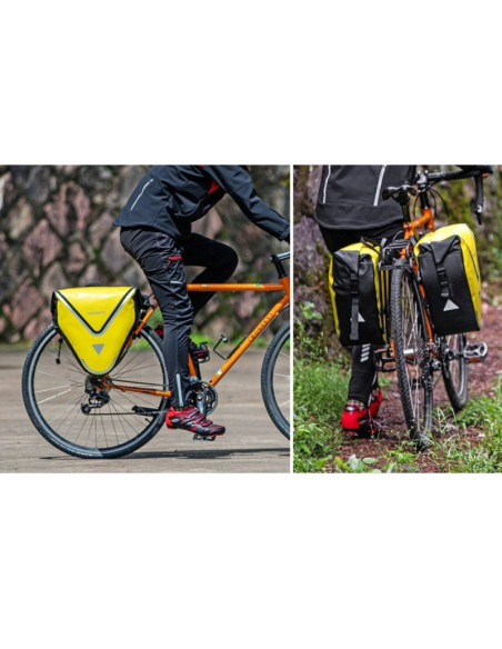 Rockbros wodoodporna sakwa na bagażnik 20l żółta
