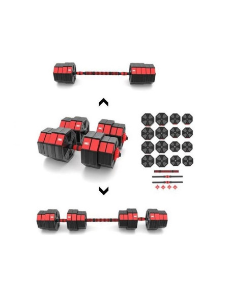 Sztangielka kompozytowa hms sgc40 40kg + sztanga