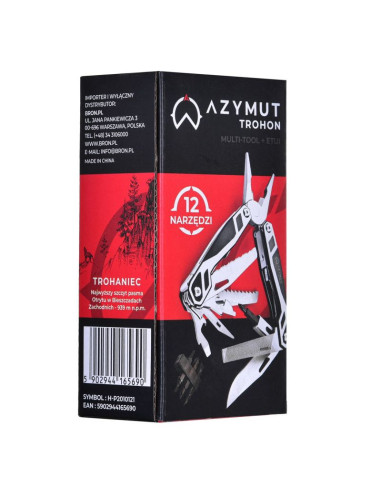 Multitool azymut trohon - 12 narzędzi +8 bitów +kabura (h-p2010121)