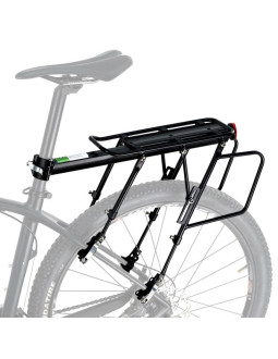 Rockbros bagażnik rowerowy z półką czarny