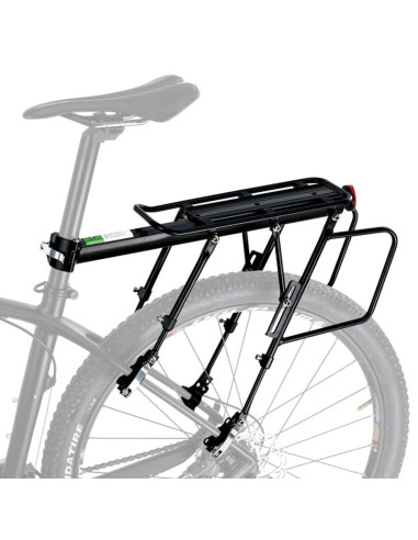 Rockbros bagażnik rowerowy z półką czarny