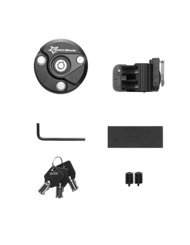 Rockbros zapięcie rowerowe składane czarne wl798bk