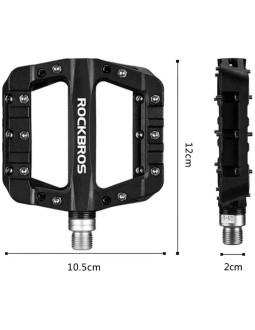 Rockbros pedały platformowe rowerowe czarne