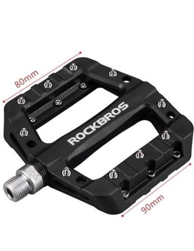 Rockbros pedały platformowe rowerowe czarne