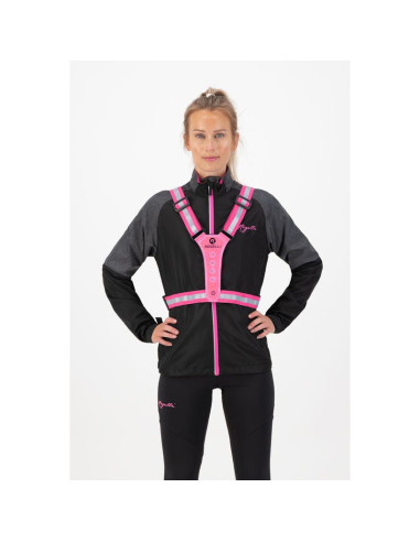 Rogelli kamizelka odblaskowa led różowa