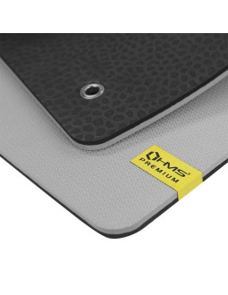 Mata fitness klubowa z otworami hms mfk01 gray-black