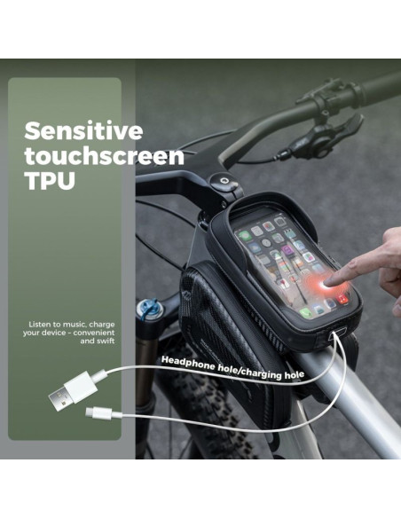 Rockbros torba na ramę rowerową 30120082001 1,3l