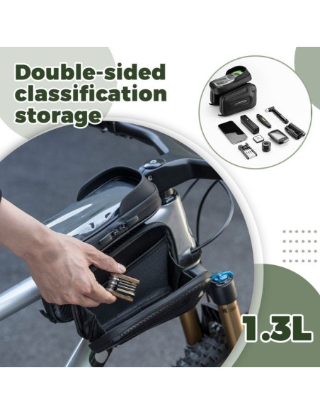 Rockbros torba na ramę rowerową 30120082001 1,3l