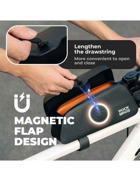Rockbros torba rowerowa 30120122002 magnetyczna