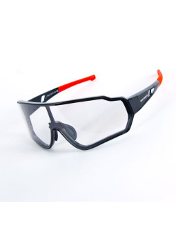 Rockbros okulary sportowe z fotochromem czar-czerw