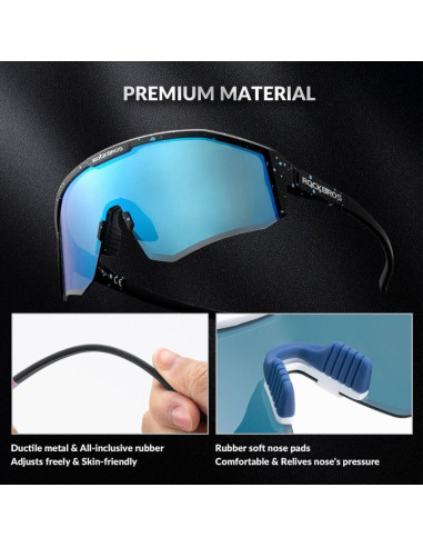 Rockbros okulary sportowe sp297 czarno-nieb z pola