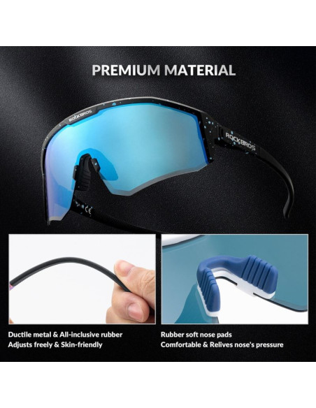 Rockbros okulary sportowe sp297 czarno-nieb z pola