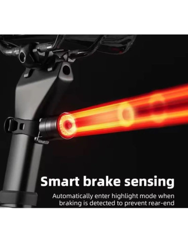 Rockbros lampka rowerowa tylna pod siodełko