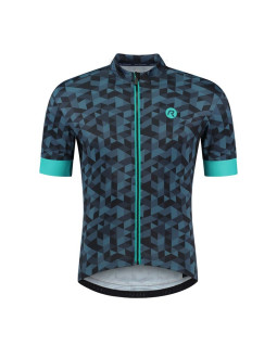 Rogelli koszulka rubik szaro-turkusowa m