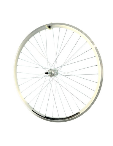 Koło 28'' tył woln. stożek o-srebrna/p-srebrna
