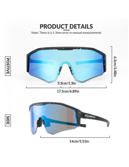 Rockbros okulary sporotowe sp297 różowe z polaryz.