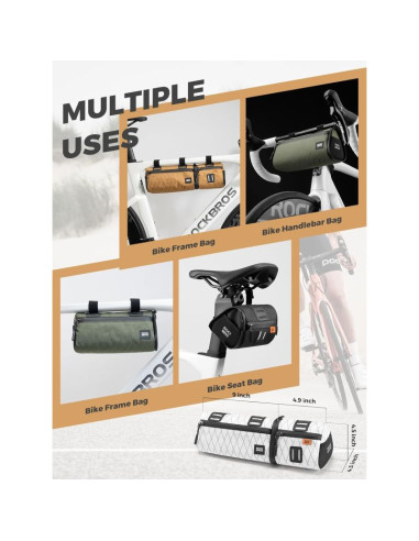 Rockbros torba rowerowa wielofunkcyjna 2w1 2l ziel