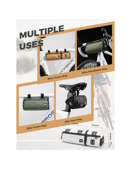 Rockbros torba rowerowa wielofunkcyjn 2w1 2l nieb