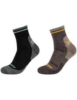 Skechers 2ppk men trail wool quarter socks sk42052-8997 szare 39-42