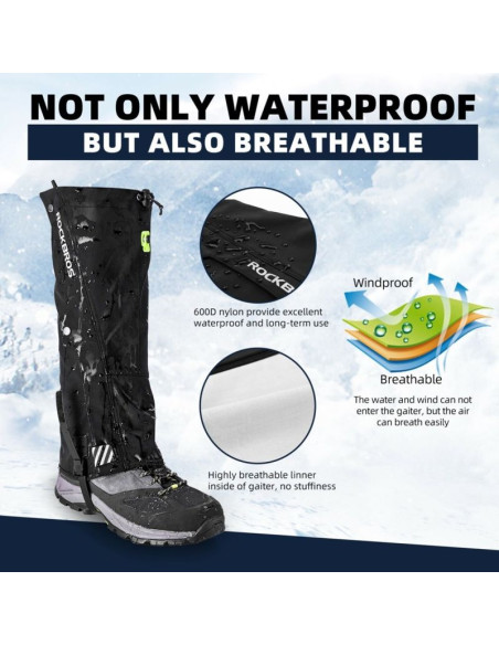 Rockbros wodoodporne stuptuty tt014 czarne s/m