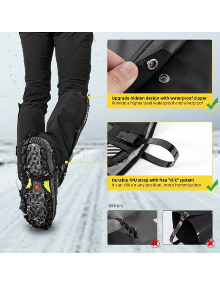 Rockbros wodoodporne stuptuty tt014 czarne s/m