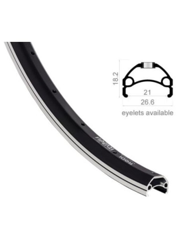 Obręcz viper 26'' 559x21 czarna 36 otw.