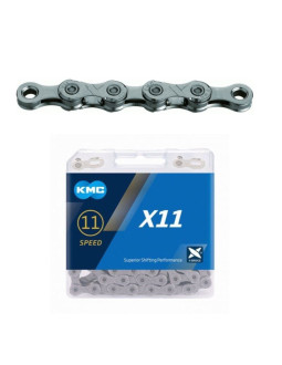 Kmc łańcuch x11' 118 ogniw szary box