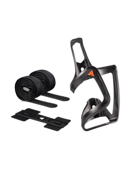 Granite carbon koszyk na bidon z paskami aux ebike