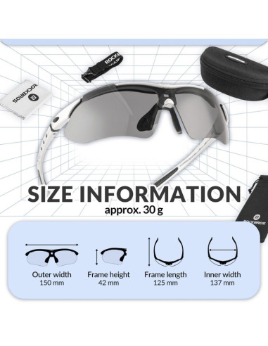 Rockbros okulary sportowe model 0089 transp