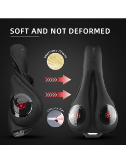 Rockbros pokrowiec na siodełko czarno-czerwone 2