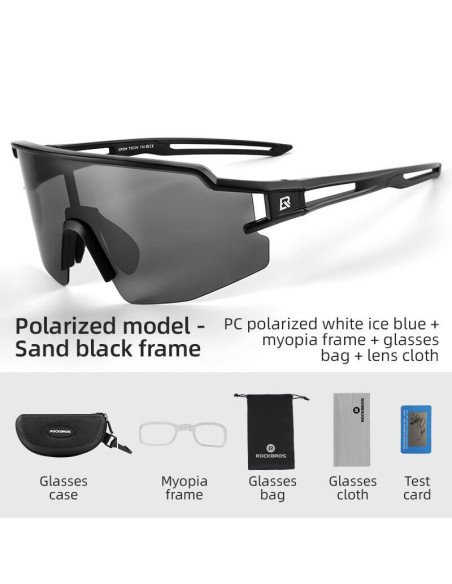 Rockbros okulary sportowe 14120008006 czarne