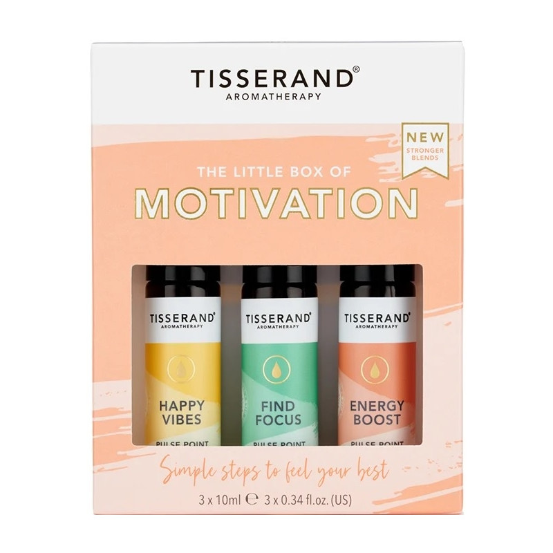 The Little Box of Motivation - Zestaw olejków eterycznych roll-on na lepszą motywację (3 x 10 ml)