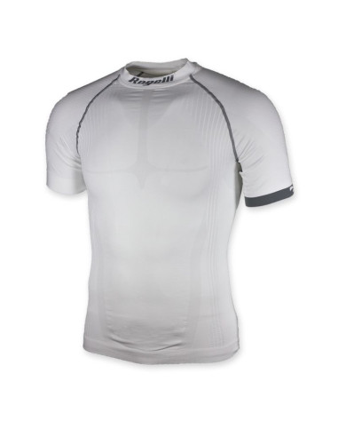 Rogelli potówka kr.rękaw kompresyjna biała 2xl