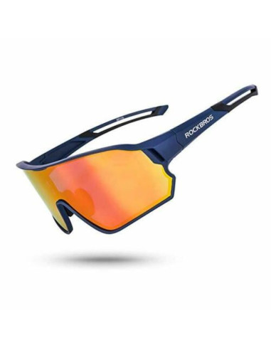 Rockbros okulary sportowe z polaryzacją niebieskie