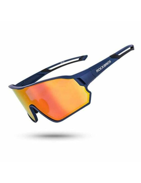 Rockbros okulary sportowe z polaryzacją niebieskie