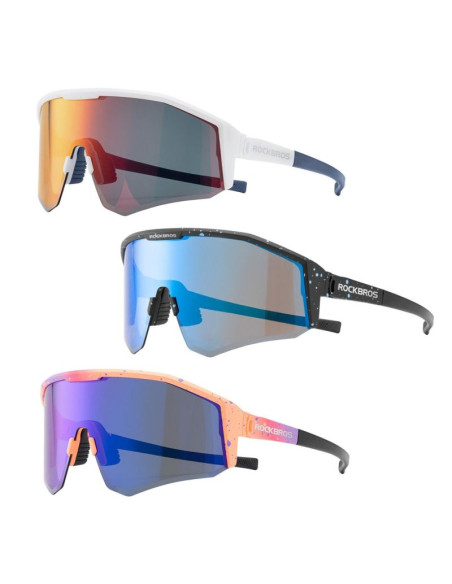 Rockbros okulary sportowe sp297 białe z polaryz.