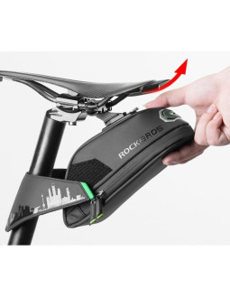 Rockbros torba rowerowa podsiodłowa czarna c27-1 2
