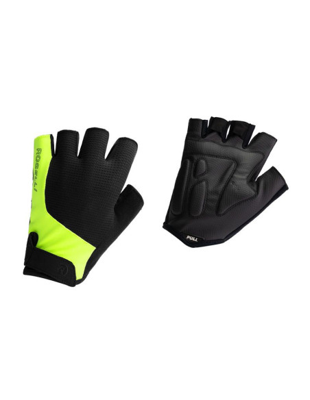 Rogelli rękawiczki essential czarny-fluor xl