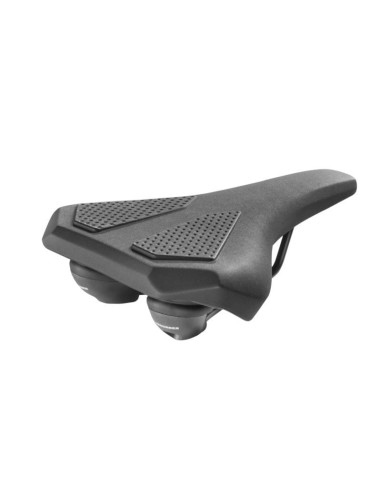 Siodełko corvetta elstomer czarne stal