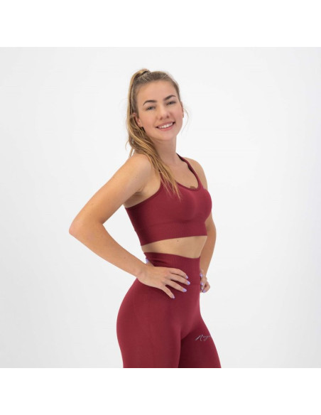 Rogelli stanik sportowy trinity bordowy m