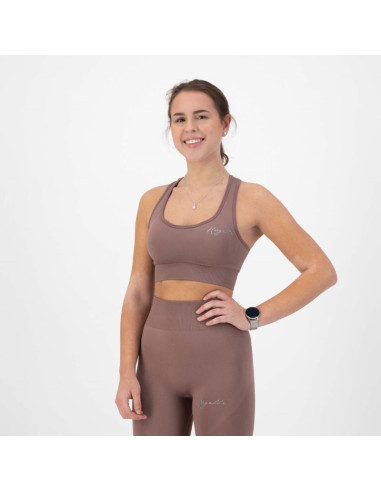 Rogelli stanik sportowy trinity brudny róż m