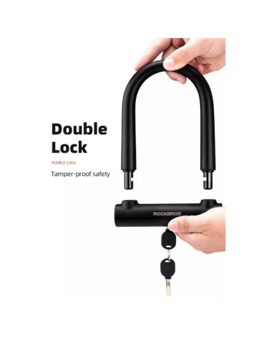 Rockbros zapięcie rowerowe rks610-bk czarne