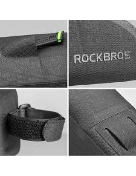 Rockbros torba na ramę wodoodporna 1l czarna