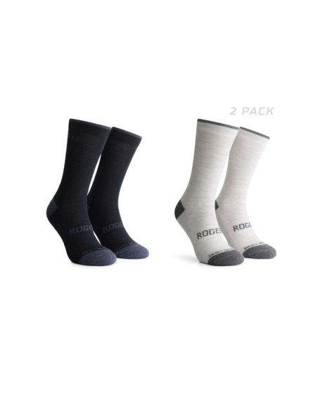 Rogelli skarpetki wool 2-pack nieb/szare 44-47