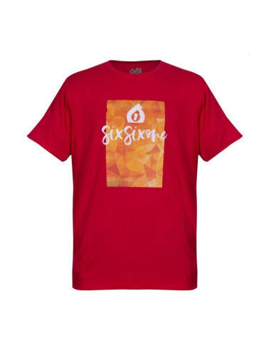 661 t-shirt script czerwony m