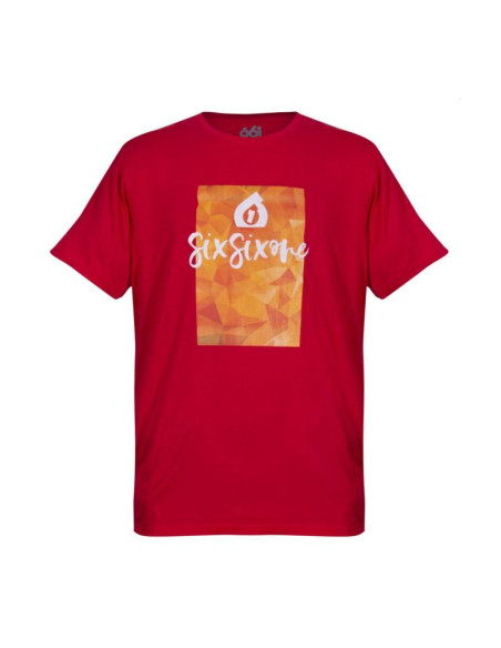 661 t-shirt script czerwony m