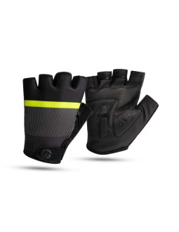 Rogelli rękawiczki hero ii czarny-fluor m