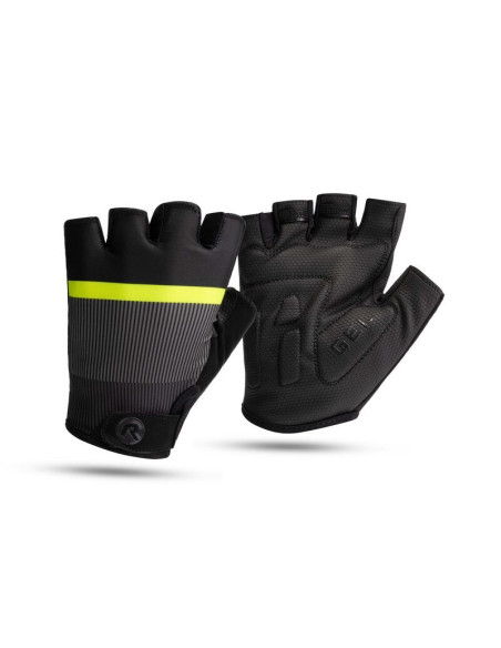 Rogelli rękawiczki hero ii czarny-fluor 2xl